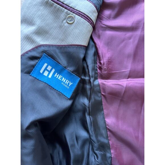 Henry Uomo Moda Italia 2 pc suit Men size 40L / 34W - Picture 14 of 15